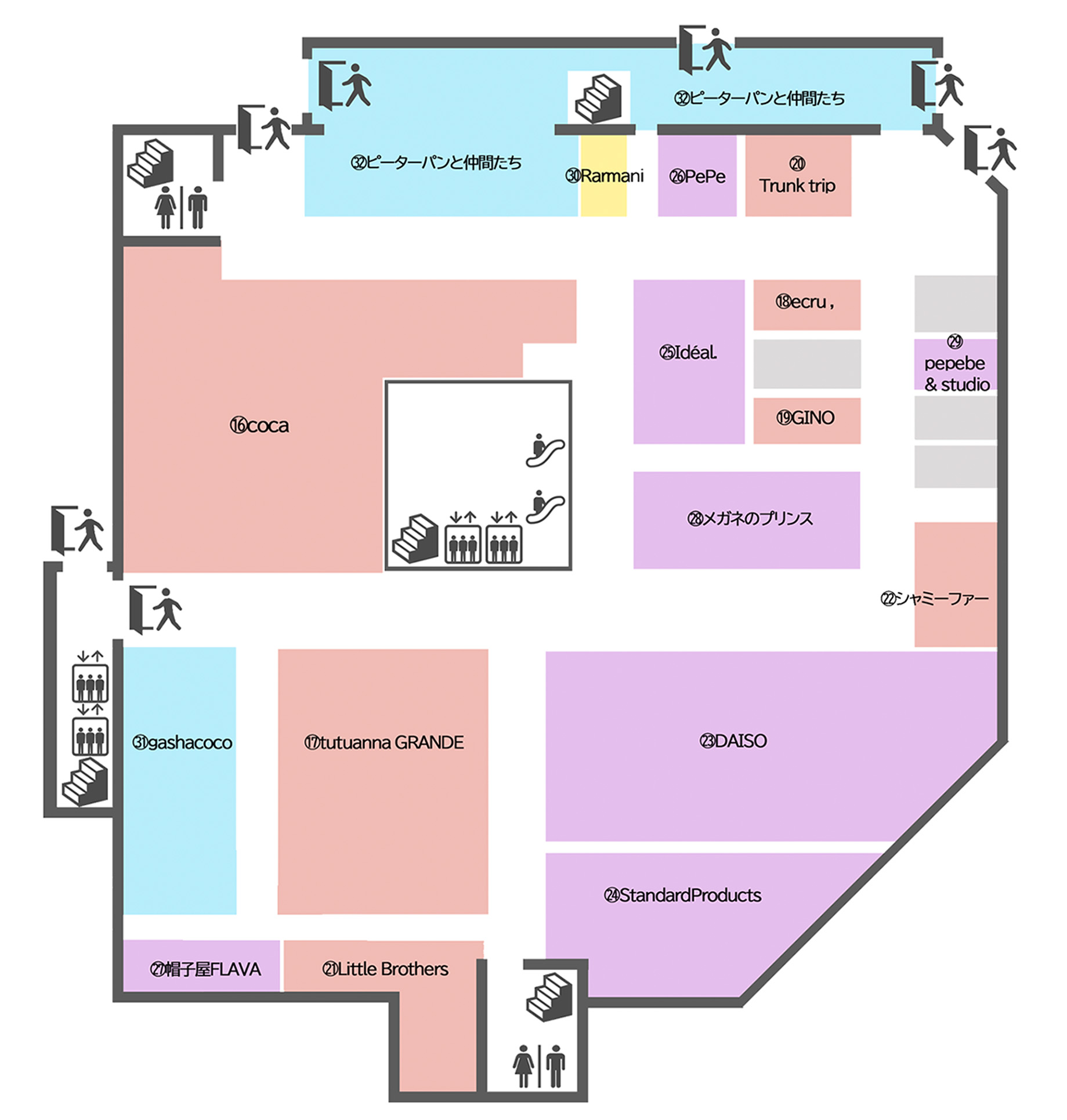 1F フロアマップ